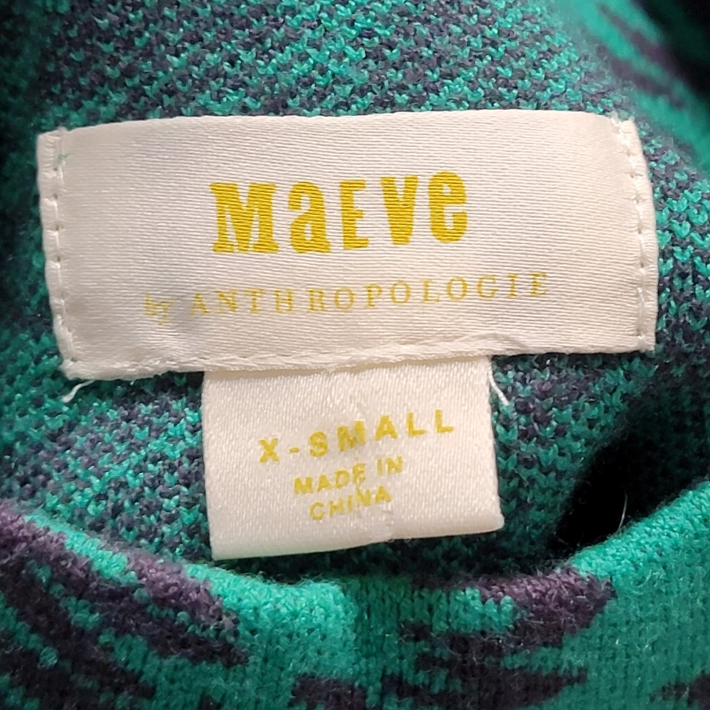 Maeve Green and Black Floral Sweater - Picture 7 of 9
